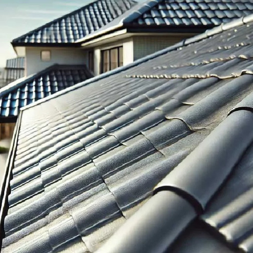 Synthetic tile roofing