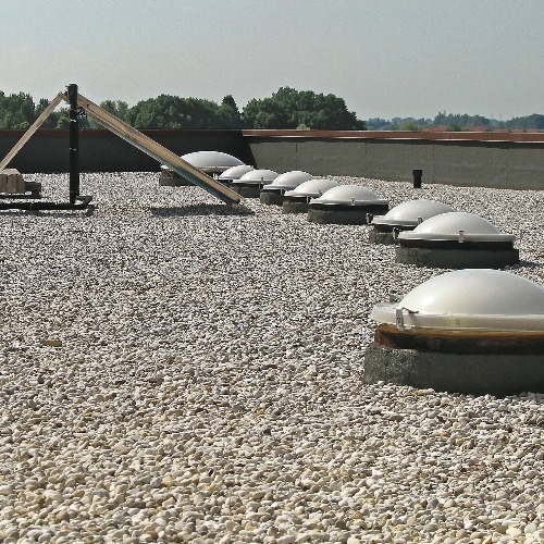 A built-up roof