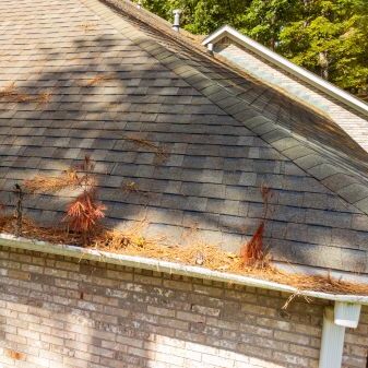Roof pine straw