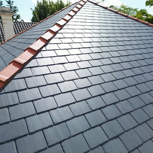 A slate roof